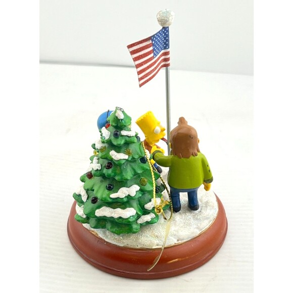 SIMPSONS Bradford Tree Ornament Illuminated "Stuck on Christmas" Bart Milhouse - Picture 4 of 9